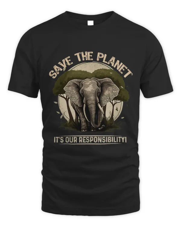 Elephant Save The Planet Its Our Responsibility Earth Day