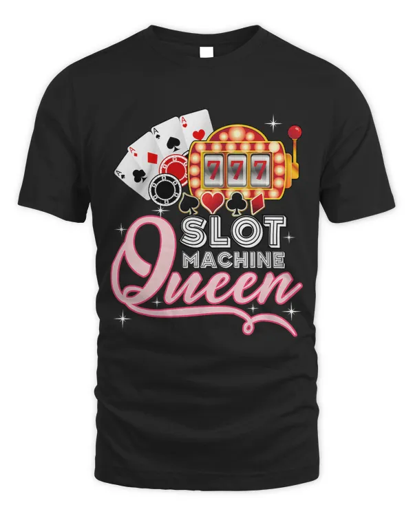 Lucky Slot Machine Queen Shirt 2Funny Casino Gambling
