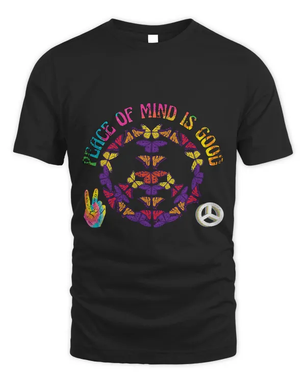 Peace of mind Peace Tie Dye Peace Sign Shirts For Women 60s