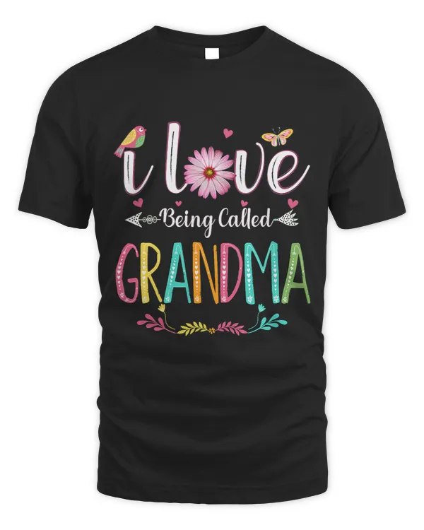 Womens I Love Being Called Grandma Daisy Flower for Mimi Nana Lover