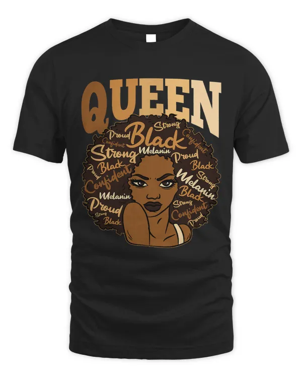 Melanin Queen Afro Woman Black History Month BLM African