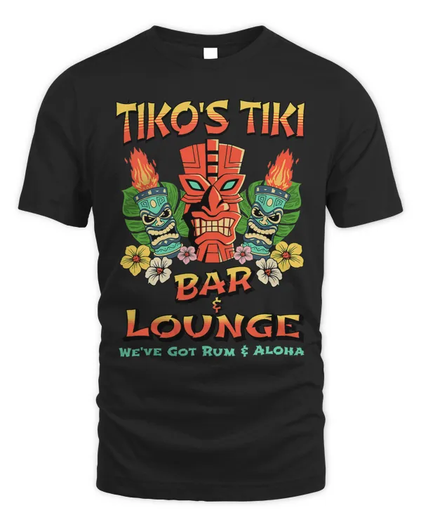 Tiki Torches Vintage Tiki Bar Lounge Retro Hawaiian Party