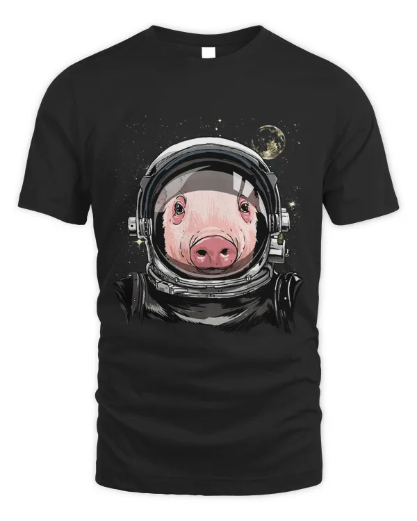 Pig Astronaut Space Exploration Astronomy Lover