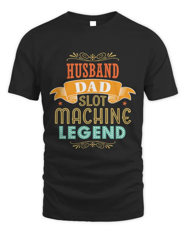 Mens Gambling Husband Dad Slot Machine Legend Casino Gambler Mens