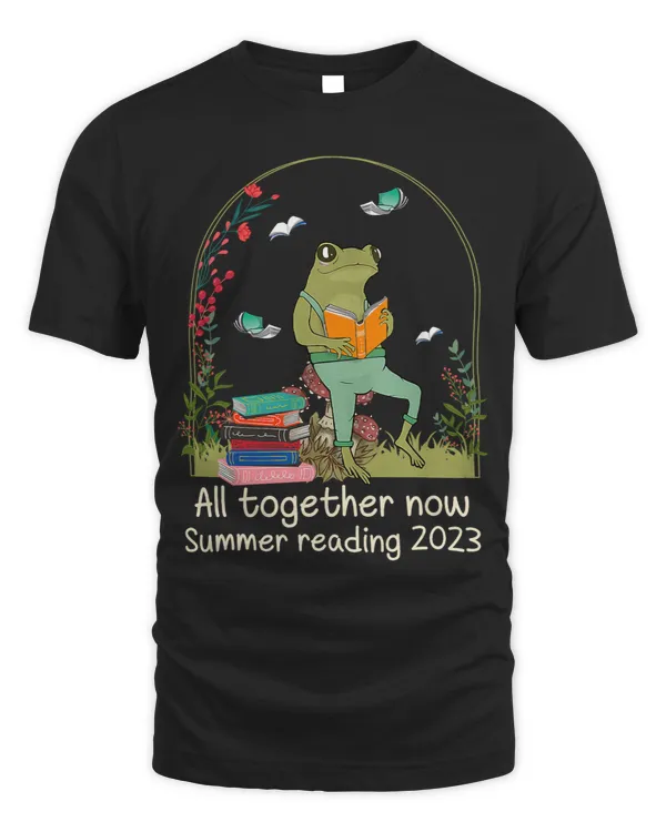All Together Now Summer Reading Cute Frog Reading_1