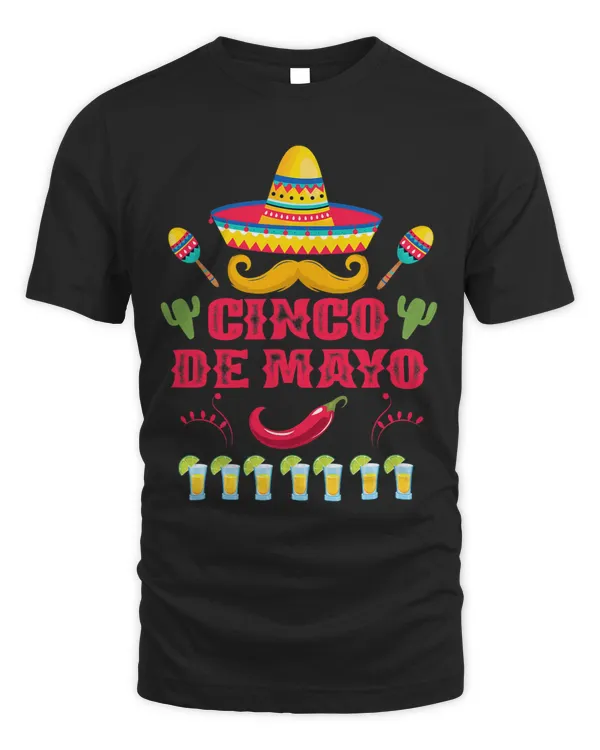 Mexico Sombrero Fiesta Tequila Chili Cinco De Mayo