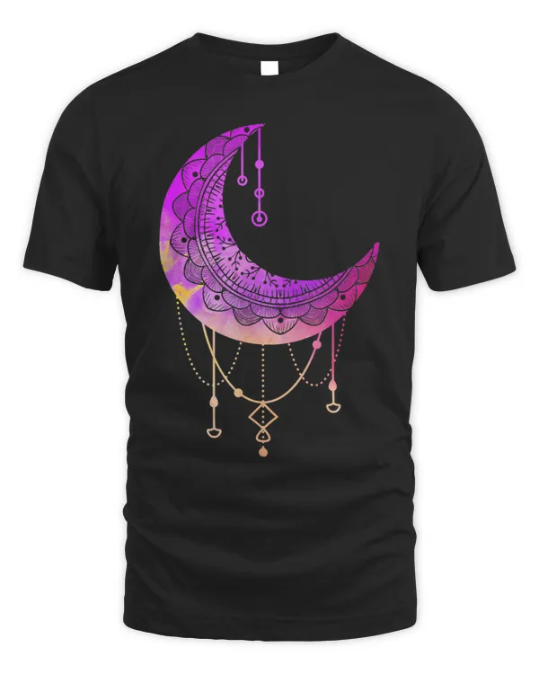 Crescent Moon Mandala Art Yoga Om Meditation Boho Arabic22