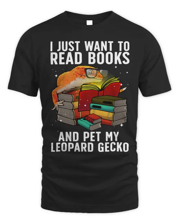 Cool Books For Men Women Leopard Gecko Book Pet Lover Reader