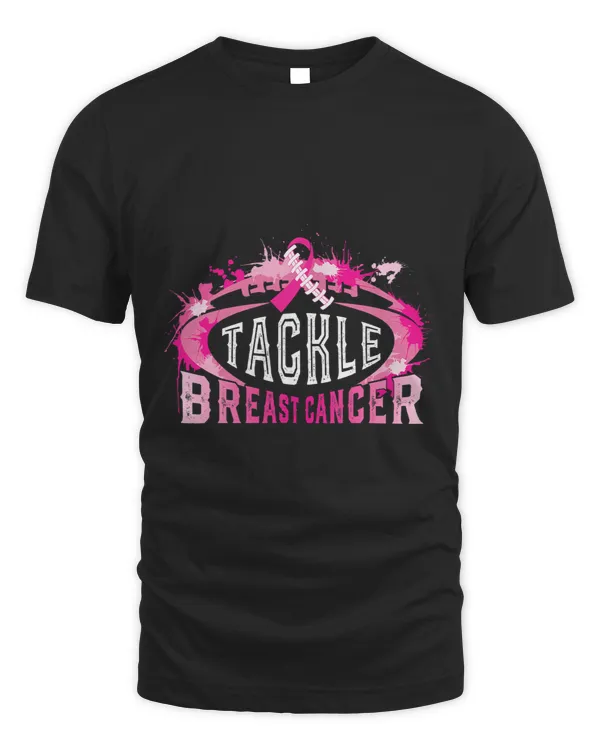 Tackle Breast Cancer Football Survivor Pink Ribbon Awareness