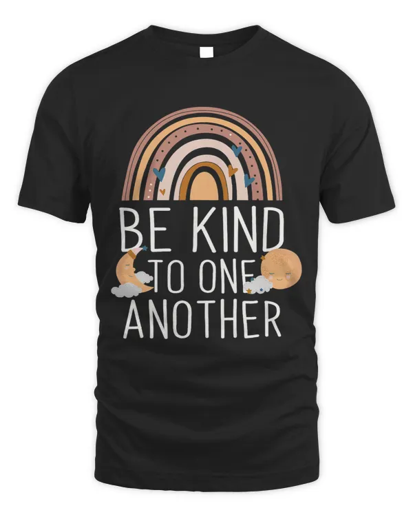 be kind one to another rainbow sun and moon kindness