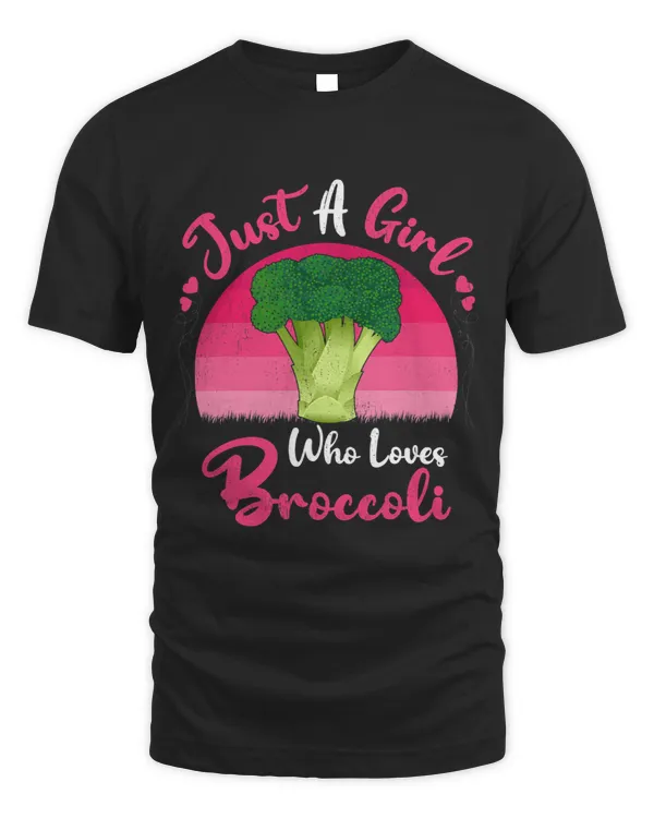 Vintage Broccoli Vegetable Just A Girl Who Loves Broccoli