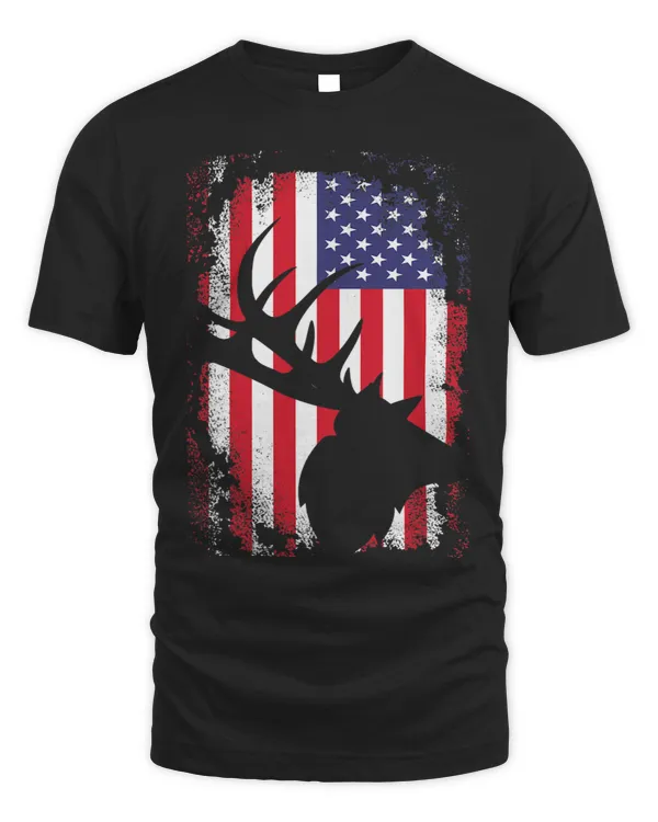 American Flag Hunting Deer Hunter Gift