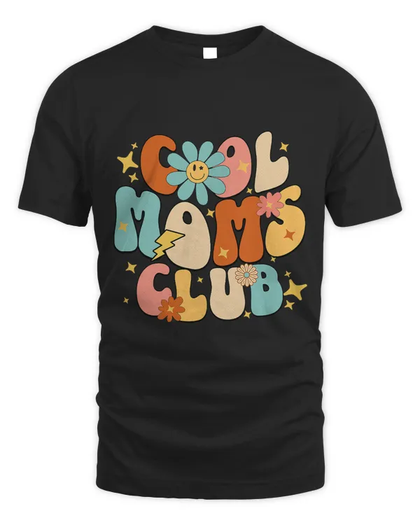 Cool Moms Club Groovy Retro Funny Mothers Day New Mom