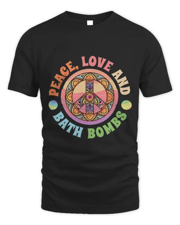 Peace Love 2Bath Bombs Psychedelic Peace Sign 70s