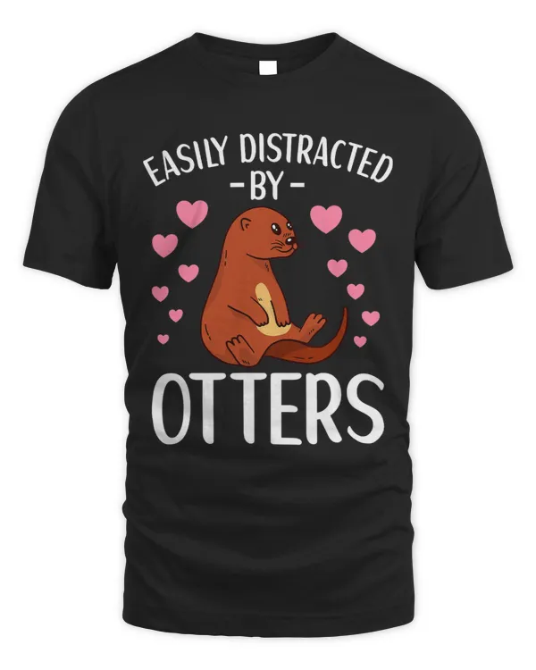 Easily Distracted By Otters Sea Otter Cute Apparel for Girls