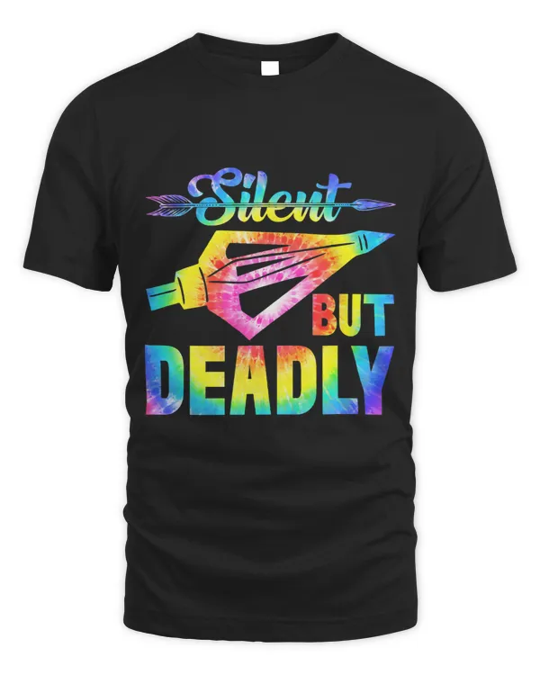 Tie Dye Silent But Deadly Archery Lover Toxophilite