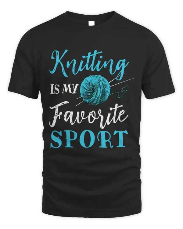 Womens Knitting Is My Favorite Sport Funny Knitter Yarn