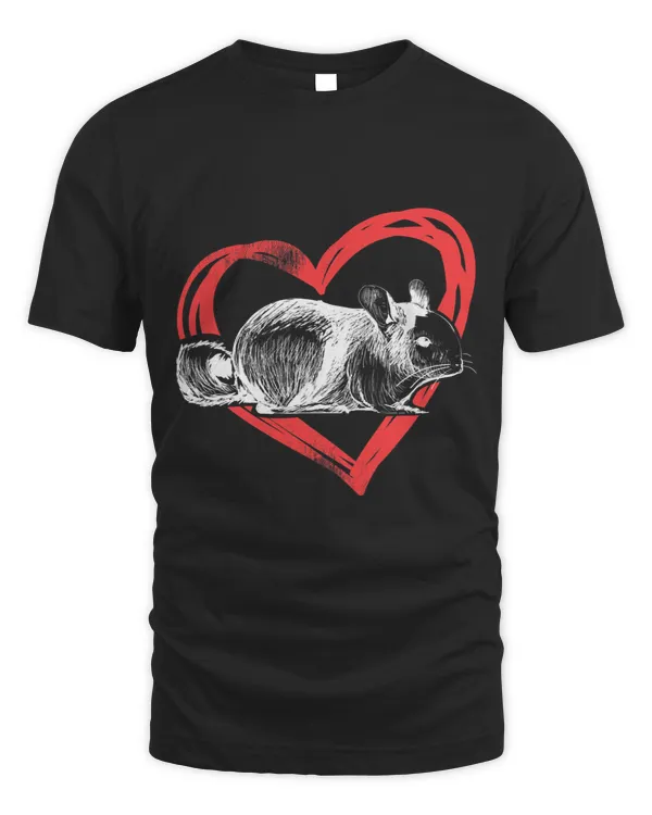 Chinchilla Heart Pet Animal Lover Gift