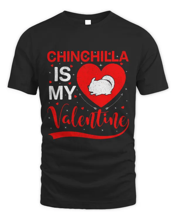 Chinchilla Is My Valentine Heart Shape Chinchilla Valentine