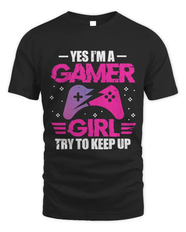 Yes Im A Gamer Girl Funny Video Games Gaming Gift