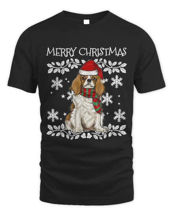 Cavalier King Charles Spaniel Merry Christmas T-Shirt, Cavalier Dog Xmas Sweatshirt, Gift For Dog Lovers