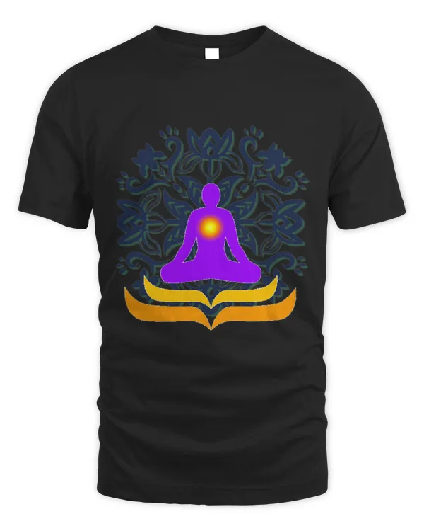 Yoga Lavender Namaste Lotus Flower SeatedYoga Gift Ideas