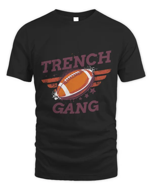 Trench Gang Rugby Tee Trendy Football Lover Wear Gift Idea