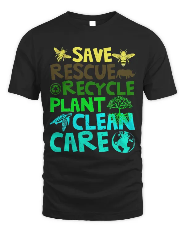 Save Bees Rescue Animals Recycle Plastics Earth Day
