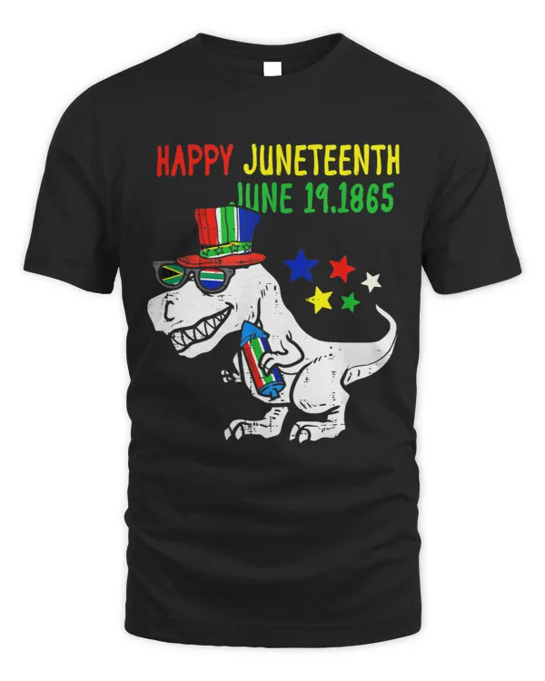 TRex Dinosaurus Juneteenth 1865 Toddler Boys Freedom Day