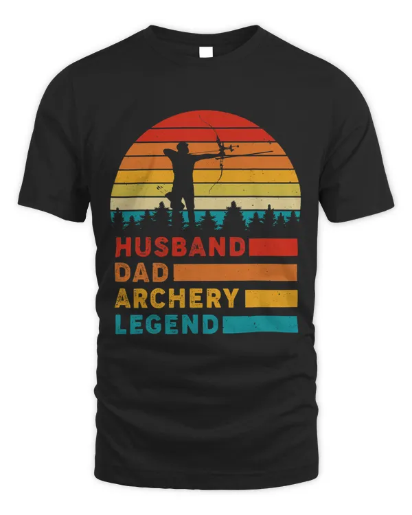 Vintage Husband Dad Archery Lover Legend Fathers Day