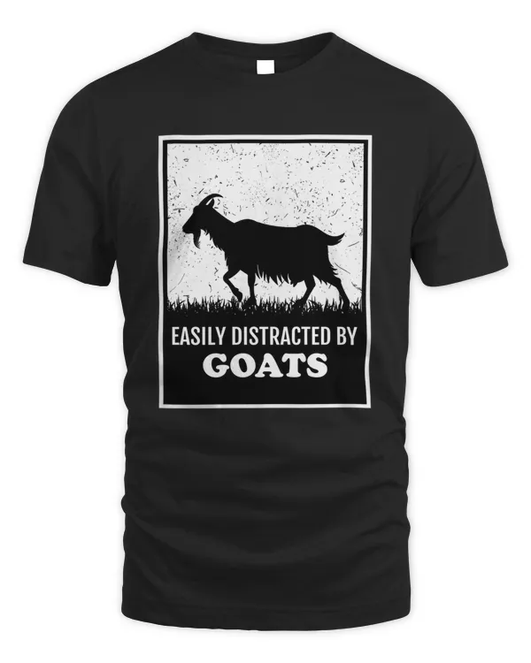 Funny Farmer Goat Lover Easily Distracted By Goats Farm