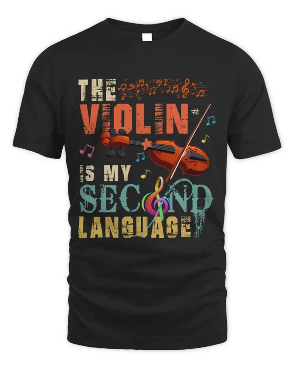 Vintage The Violin Is My Second Language Instrumentalist