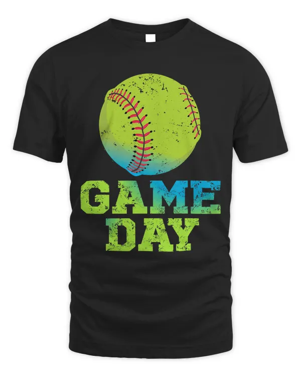 Game Day Softball Funny Bat Ball Player Sports Enthusiast