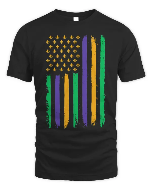 US Mardi Gras American Flag 2Golf Celebration Gift