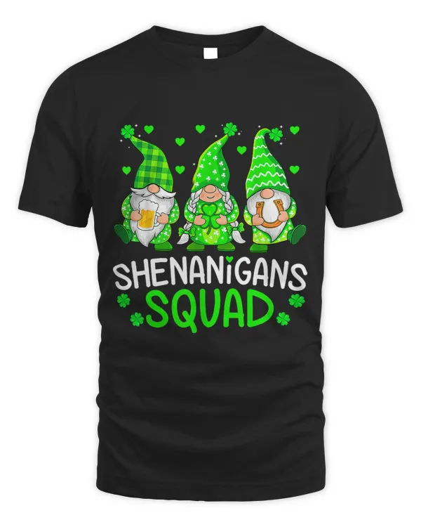 Shenanigans Squad Gnomes Shamrock Happy St Patricks Day