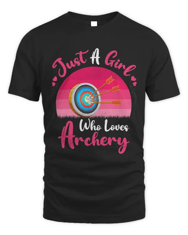 Vintage Archery Sports Lover Just A Girl Who Loves Archery
