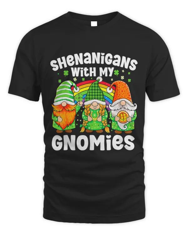Shenanigans With My Gnomies St Patricks Day Gnome Shamrock