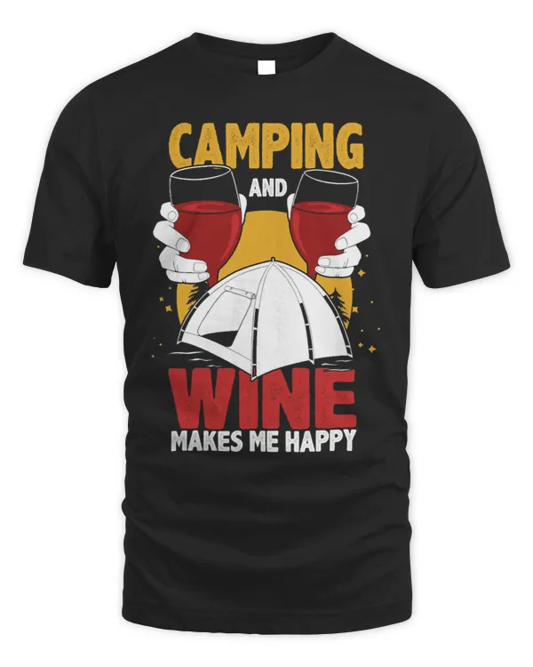 Womens Camping Camper Funny Camping Wine Lover Women Camping