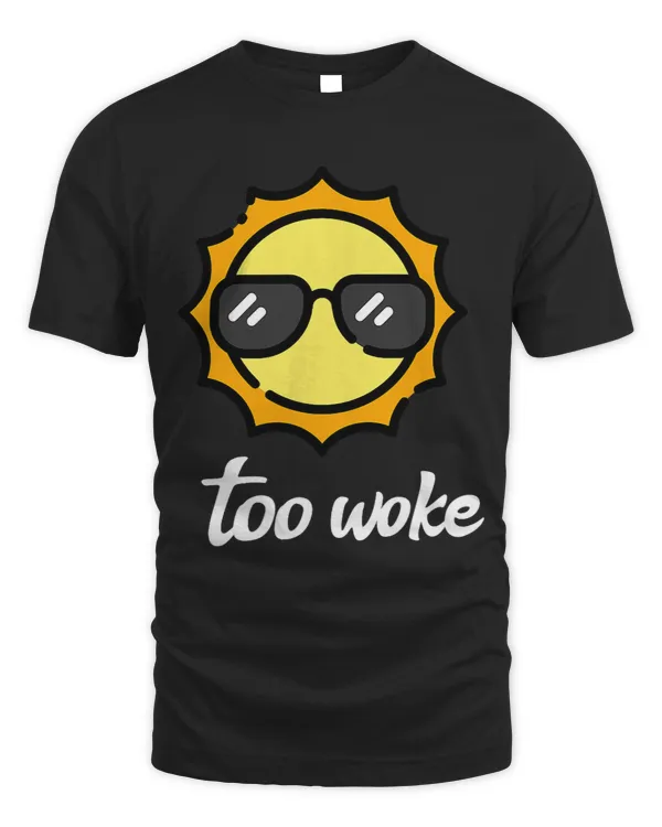 Funny too woke Sun wearing sunglasses 2
