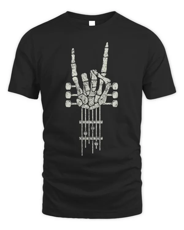 Skeleton Hand Rock Star Concert Guitar
