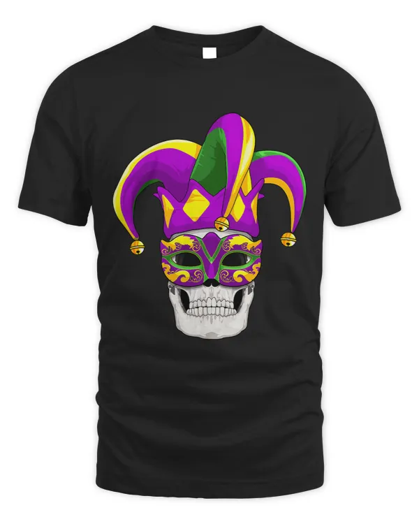 Skull Mardi Gras Jester Joker Louisiana Carnival Festival 2