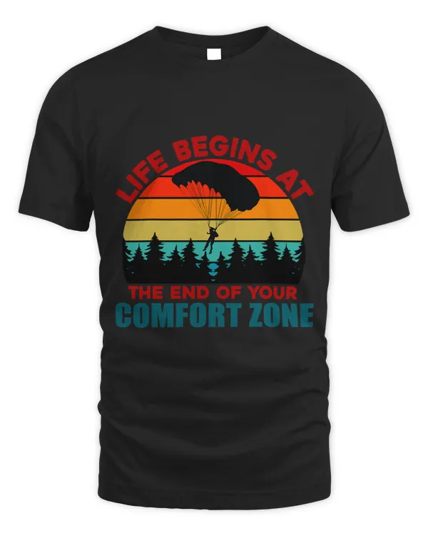 Skydiving Life Begins At The End Of Your Comfort Zone Gift