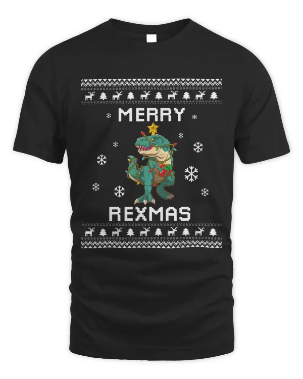 Tyrannosaurus Rex Lover Ugly Christmas Sweater for Holidays