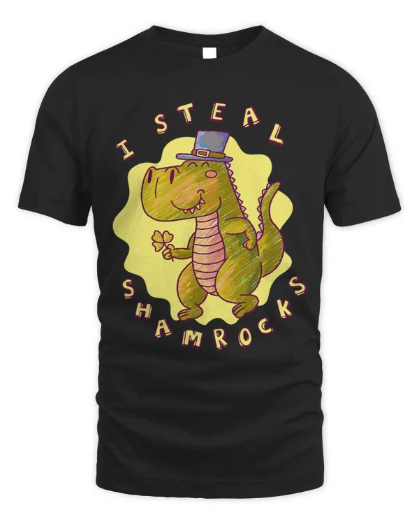 Tyrannosaurus Rex St. Patricks Day Shamrock Party Celebrate