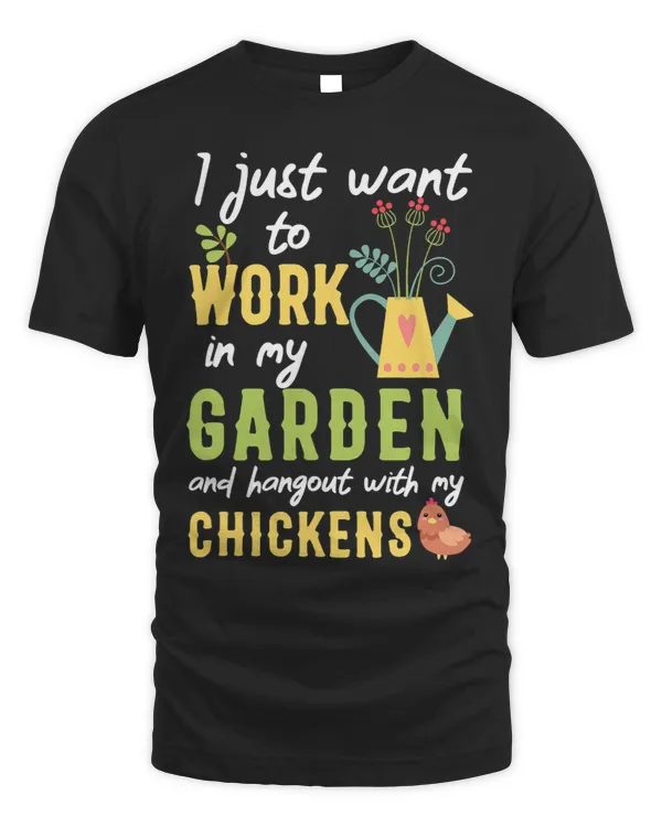 Funny Chicken Farmer Garden Gardening Gardener Plant Gift