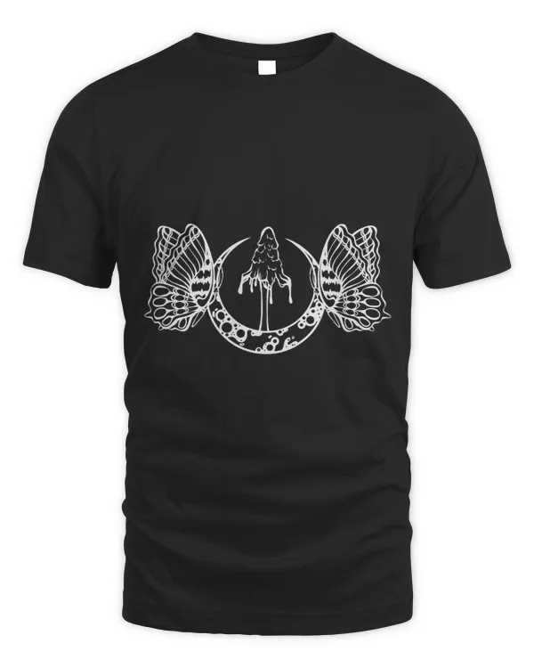 Fairy Witchy Crescent Moon Inky Cup Mushroom Butterfly