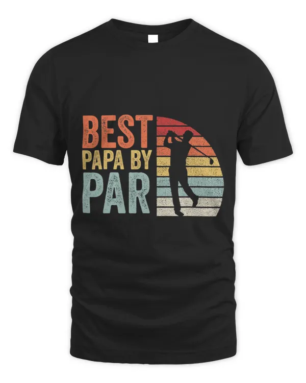 Vintage Retro Best Papa By Par Golf