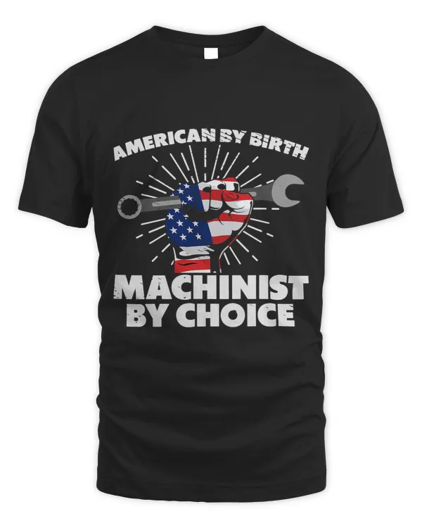 American by Birth Machinist Choice US Flag Machining