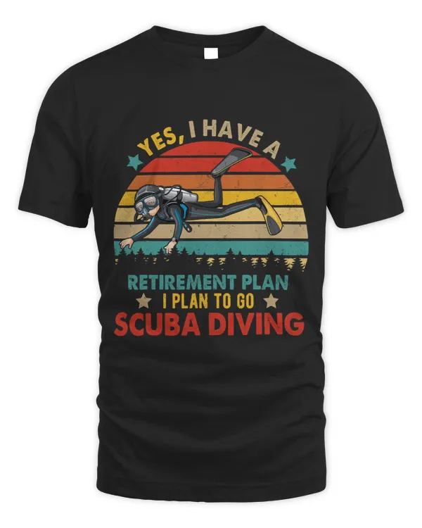Vintage Retro I Have A Retirement Plan To Go Scuba Diving