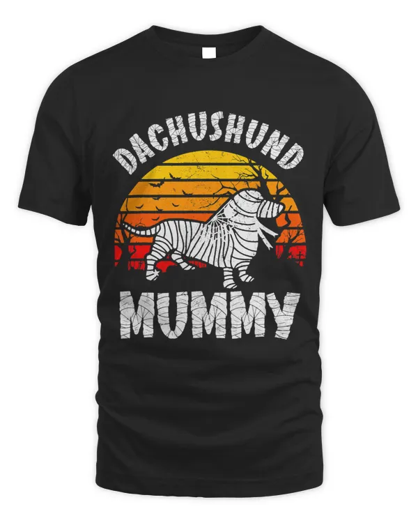 Dachshund weenie Sausage Mummy Dogs Halloween Classic Moon